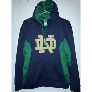Vintage Pro Edge  Notre Dame Hoodie. stitched LOGO size medium
